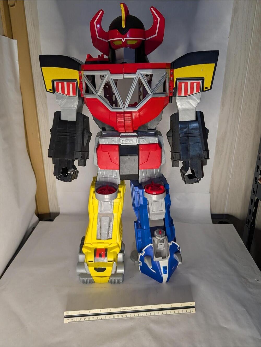 Power Rangers Megazord 28in Action Figure Playset Toy Mighty Morphin Multicolor‎